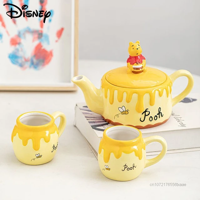 Disney Winnie Pooh Coffeeware Teaware Cute Anime Tea Cup Set tazza in  ceramica Y2k donne Matcha Cup regalo creativo forniture da cucina -  AliExpress