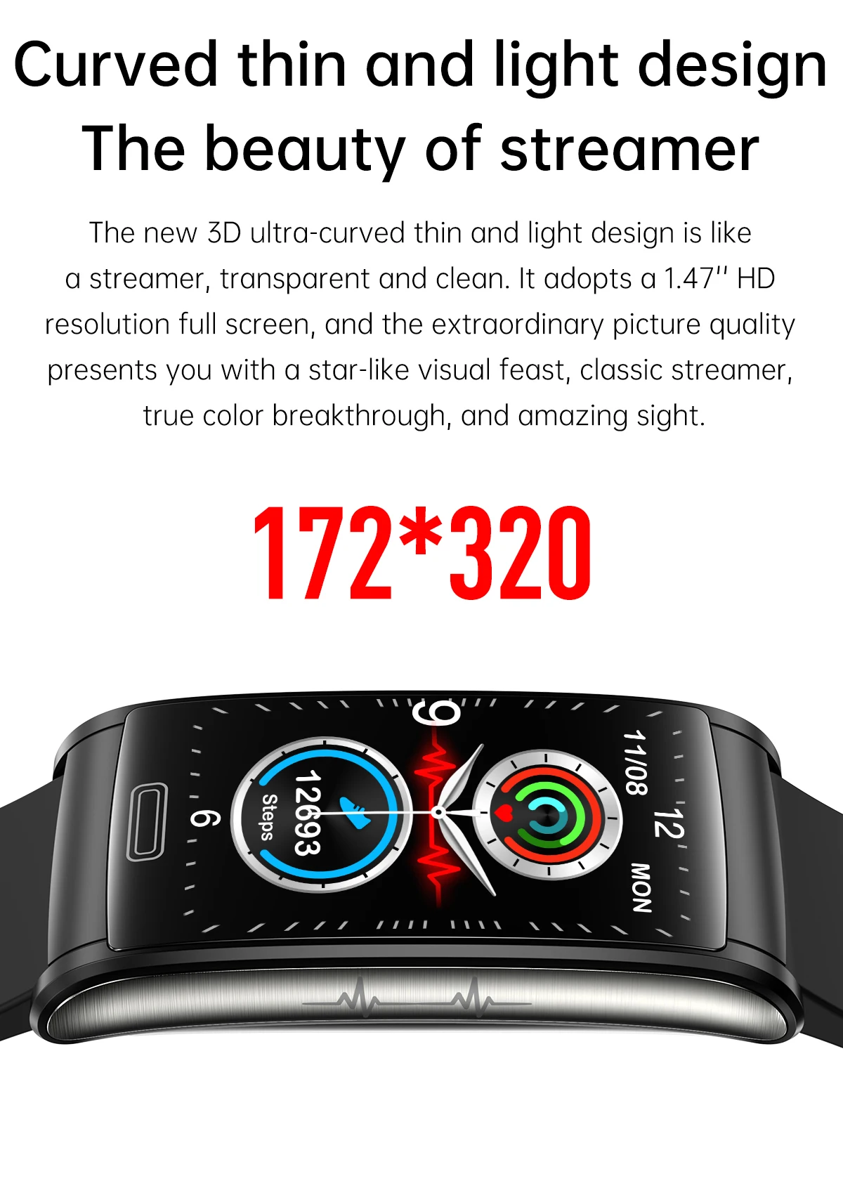E600 ECG Ʈ ġ   ħ    ڵ    ܰ Smartwatch  ȵ̵