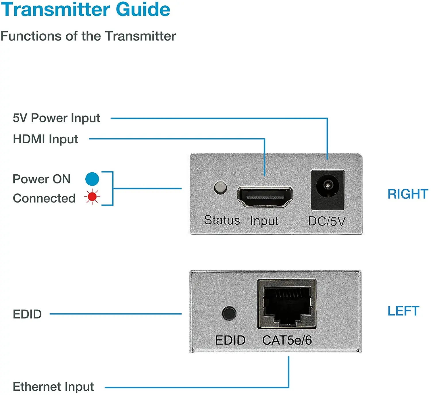 hdmi extensor sobre ethernet cabo hdmi para extensão vídeo conversor de áudio transmissor para computador portátil tv