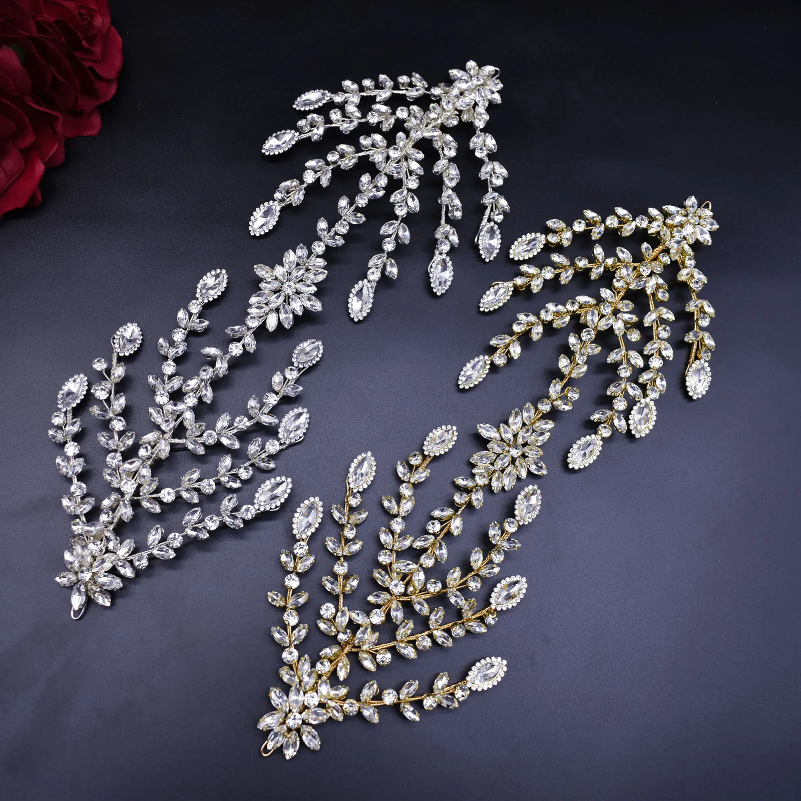 DZ083 Crystal Bridal Head Jewelry Accessories Wedding Headpieces Princess Hairband Tiaras and Crowns Handmade Women Headdress