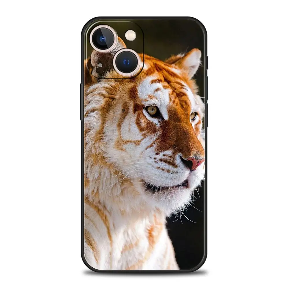 Lion & Tiger Luxury Silicone Phone Case - Shockproof Design