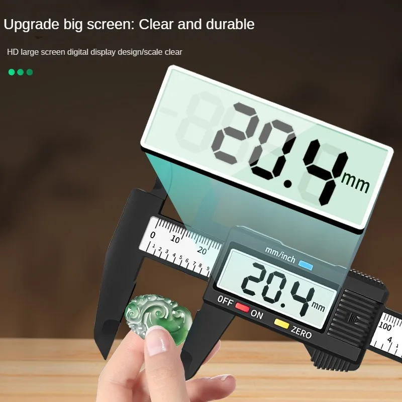 Digital Caliper LCD Display 150mm Electronic Digital Caliper Vernier Calipers Gauge Micrometer with Storage Box for Mechanical Component Measure