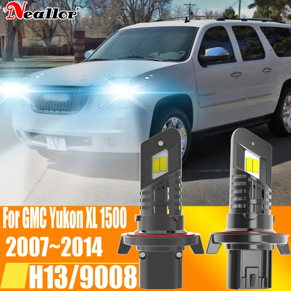 

2 шт., Автомобильные светодиодные лампы H13 9008 12 В 55 Вт для GMC Yukon XL 1500 2007 ~ 2014