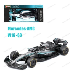 New 2025 F1 Diecast Model Car - 1:43 Alloy Miniature Collectible (2025 W16 NO63)
