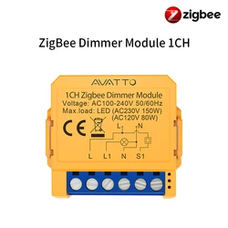 Smart WiFi/ZigBee Dimmer Switch Module with App Control (ZigBee - 1 gang)