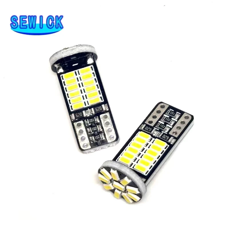 100Pcs W5W T10 LED  Canbus 3014 34SMD 12V 6000K 194 168 LED     ڵ ȣ  