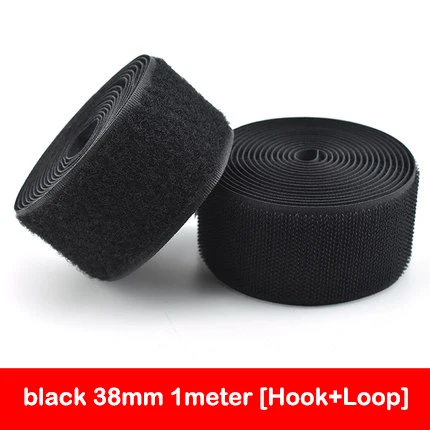 1 Meter Black & White Hook and Loop Fastener Tape - Adhesive Sewing Strips Accessories