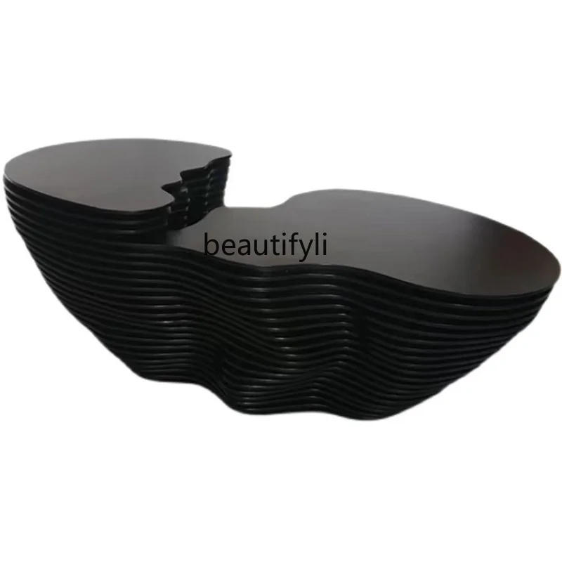 

Modern Frp Cloud-Shaped Simple Creative Personality Shaped Coffee Table Crack Coffee Table Living Room Office furniture