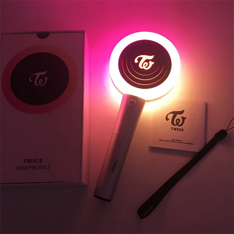 KPOP dwukrotnie Lightstick CANDY BONG Z dwukrotnie Ver.2 Z Lollipop Respondent Bluetooth lampa ręczna kolekcja dla fanów pomadka rozjaśniająca koncertowej