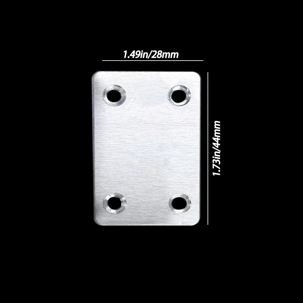 Stainless Steel Angle Bracket Right Angle Straight Four Hole Fixed Furniture Fasteners for Wood Shelves Cabinets
