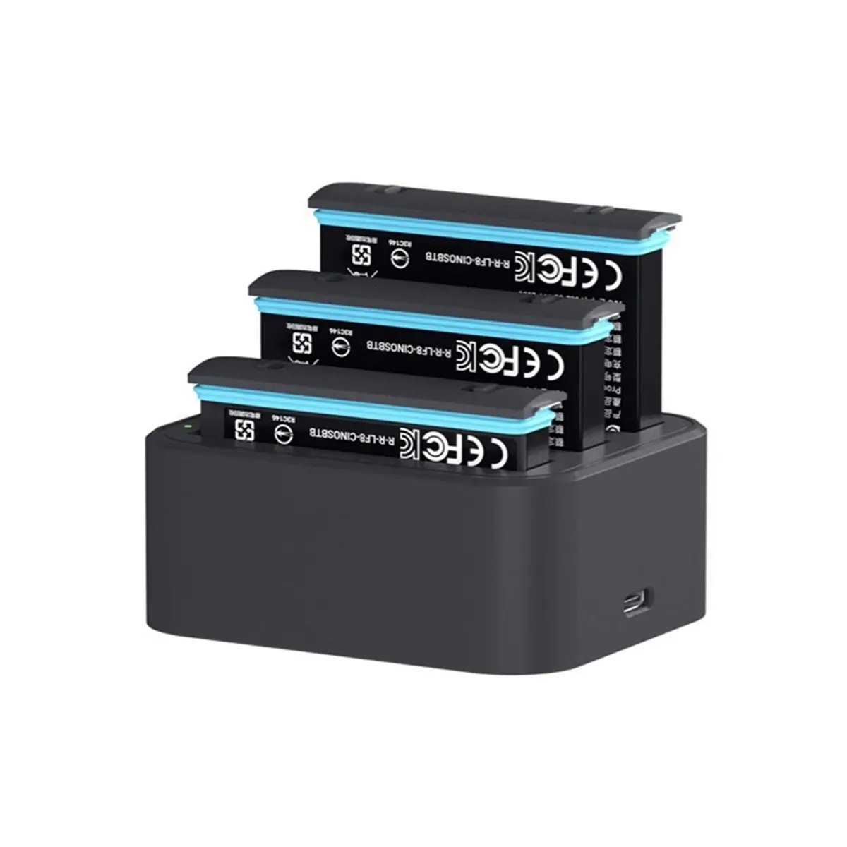 Chargeur Batterie 3 Emplacements USB-C pour X2 X3 - Charge Rapide 90min