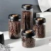 Vacuum Sealed Tank Transparent Home Multifunction Air Extraction Practical Airtight Container Glass Coffee Bean Food Storage Jar 1