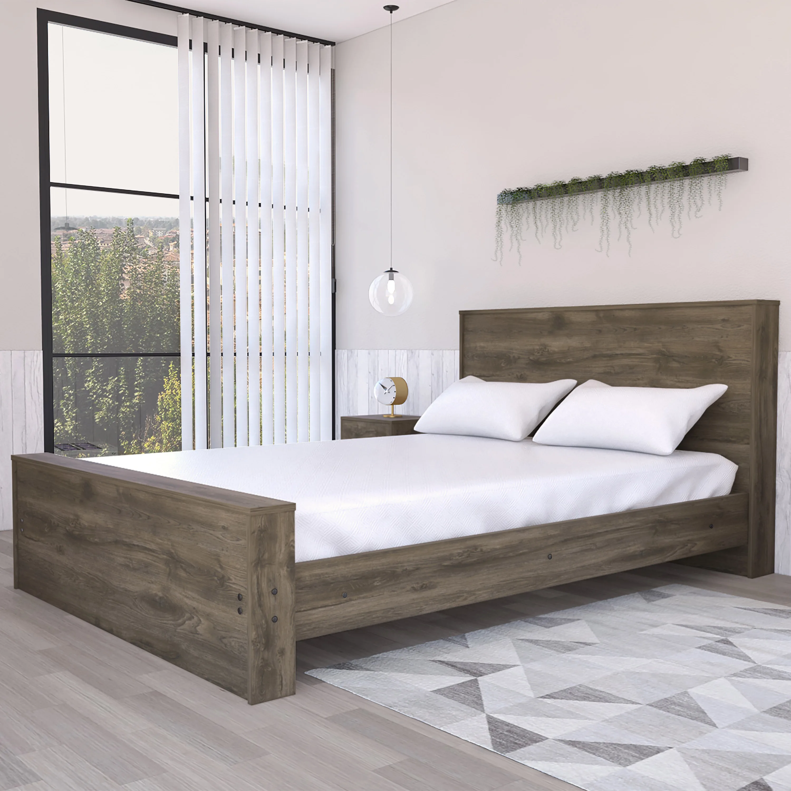 

Monroe Rectangle Full Bed Frame Dark Brown