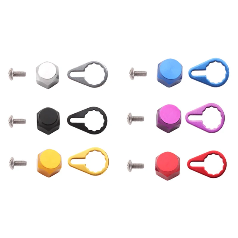Left/Right Handle M8 Nut Cover for Baitcasting Reel Fishing Reel Screw Nut Cover and Plate Locking Plate Screw fishing reel part fishing reels