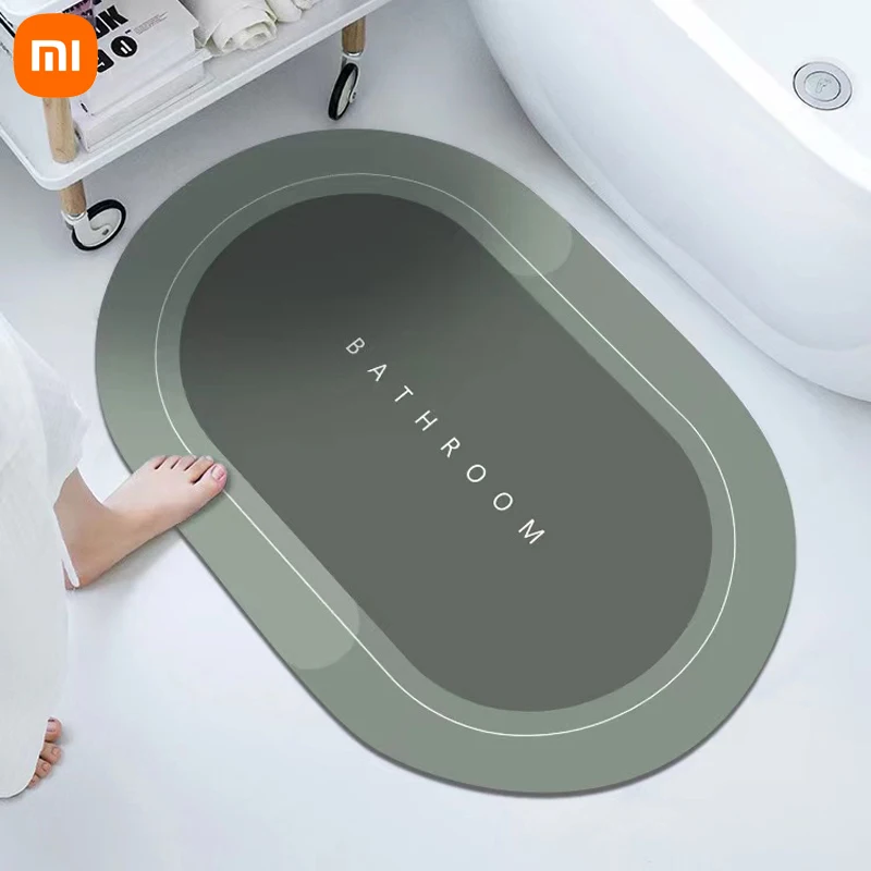 XiaomiBathMatSuperAbsorbentNonSlipDiatomMudBathroomRugQuick