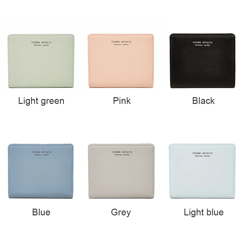 Ultra-Thin Folding Wallet for Women, Mini Wallet, Credit Card Bag, Cute Short Coin Purse, Simple Fashion, New, 2024 6