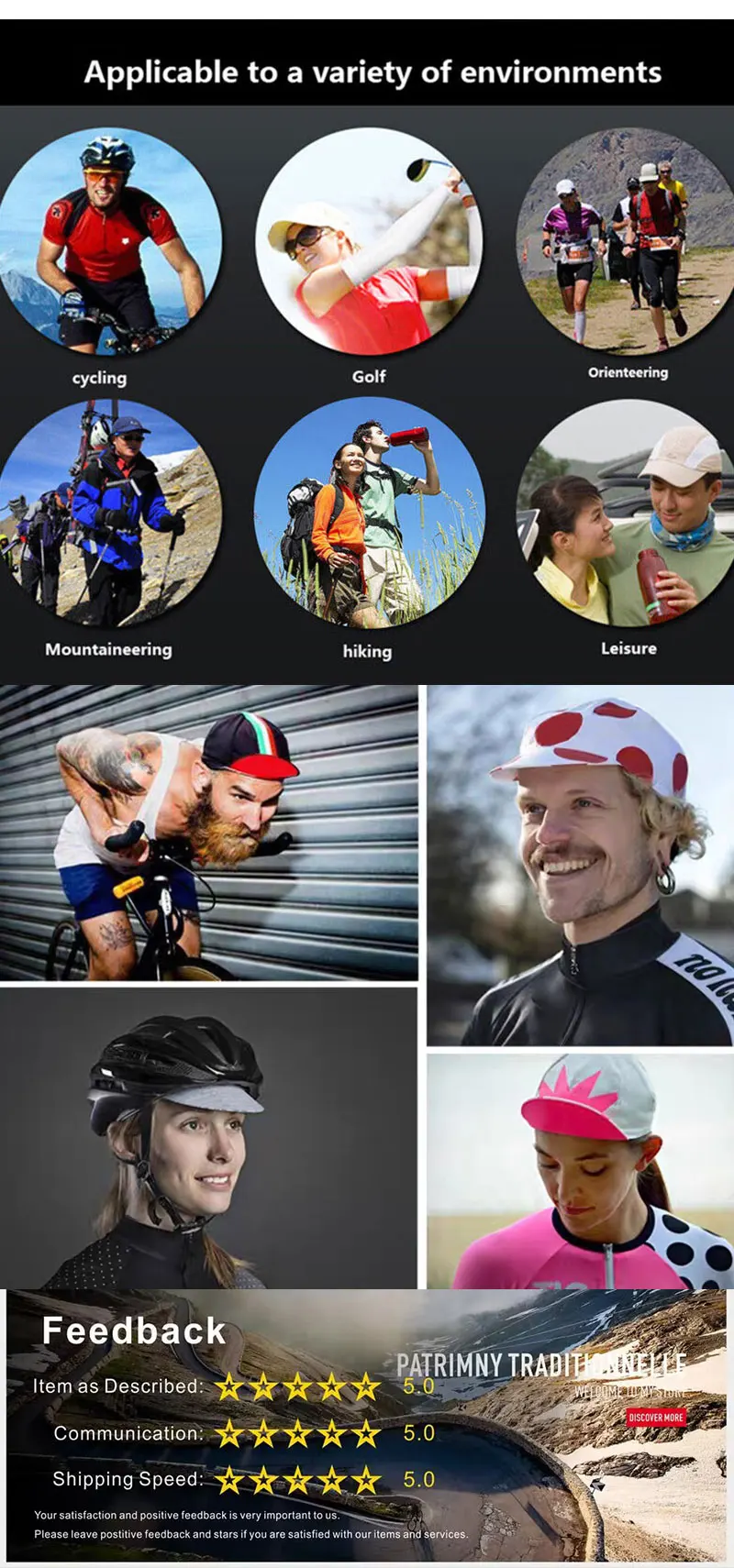 Description Picture 6 of itemNew CLassical Cat Funny Cycling Caps Breathable Unisex Gorra Ciclismo JIASHUO