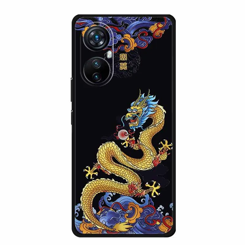 Elegant 3D Relief Emboss Black Silicone Soft Back Case