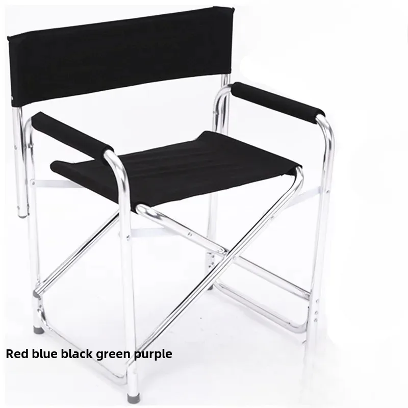Aluminum Alloy Director&rsquo;s Chair Side Table Portable Folding Fishing Stool Relaxing Laptop Desk Outdoor Picnic Gear