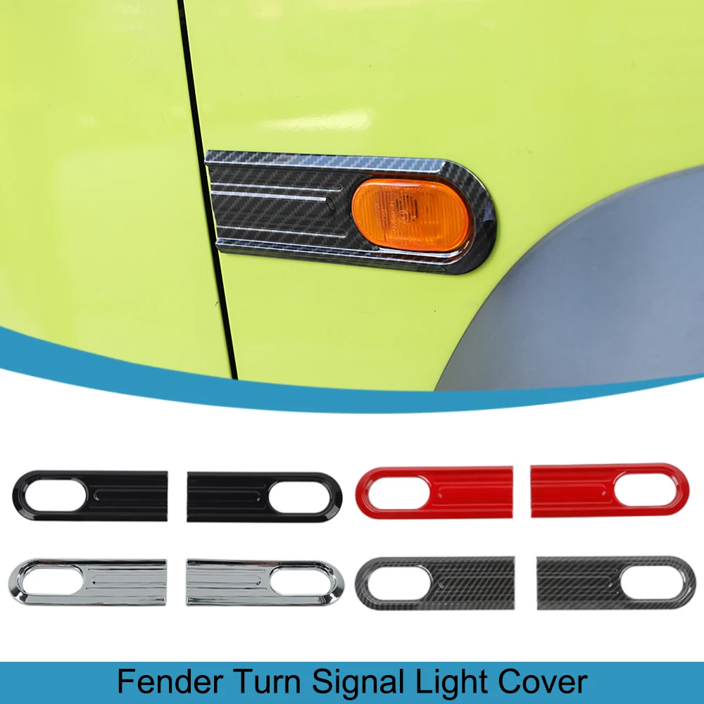 

Car Fender Turn Signal Light Cover Decoration for Suzuki Jimny 2019 2020 2021 2022 2023 JB64 JB74 Auto Exterior Accessories Red