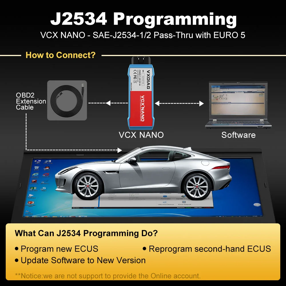 VXDIAG VCX NX500 For Ford/Mazda 2 in 1 IDSV129 J2534 ECU Programming Coding OBD2 scanner programmer diagnostic tools Free update images - 6