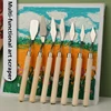 7Pcs/Set Stainless Steel Oil Painting Knives, Artist Crafts Spatula, Palette Knife, Mixing Knife, Scraper Art Tools 1