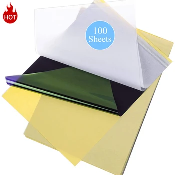 Tattoo Transfer Pape POSEIDON 10/30/50/100Pcs A4 Tattoo Transfer Pape For Permanent Makeup Tattoo Machine Tattoo Supplies Kit 1
