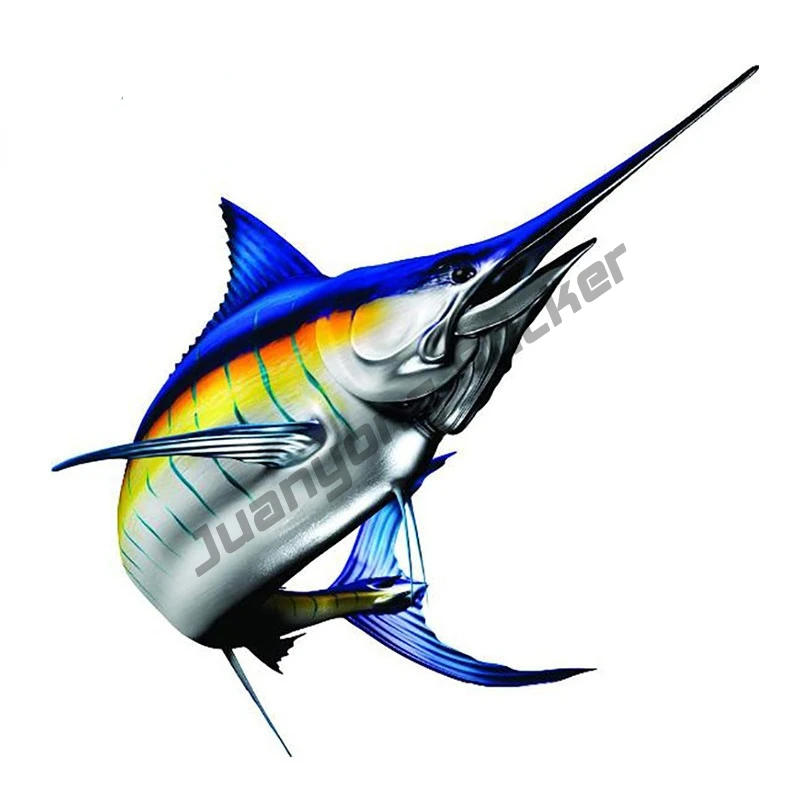 

Xiphias Gladius 3D Car Styling Car Stickers Vinyl Graphic Decor Window Bumper Waterproof Car Body Decal Accessories PVC13x13cm