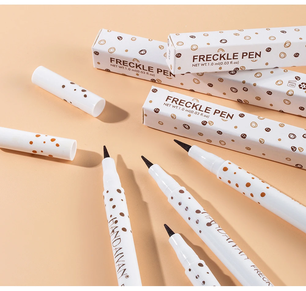 HANDAIYAN 4-color freckles pen natural Fake Freckles not easy to fade facial makeup Cosmetics Long-lasting Waterproof 6