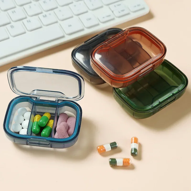 Compact Portable Pill Organizer and Storage Box