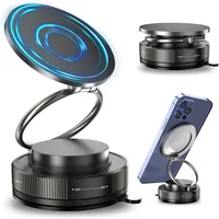 2026 New Vacuum Magnetic Phone Holder for Car - Suction Cup Phone Mount for MagSafe, 360° Rotatable Portable Strong Magnet Stand