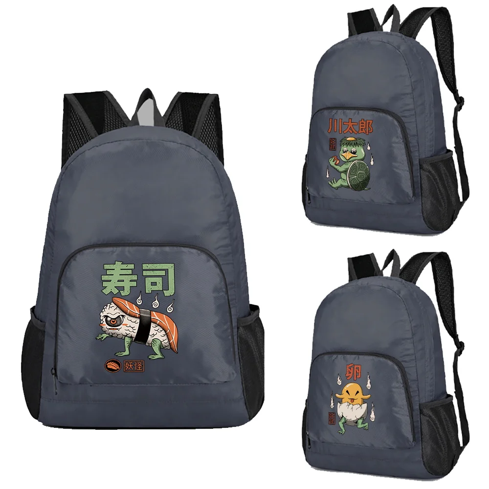 

Portable Foldable Backpack Folding Ultralight Outdoor Sports Camping Hiking Daypack for Men Women Cute Monster Pattern Daypack