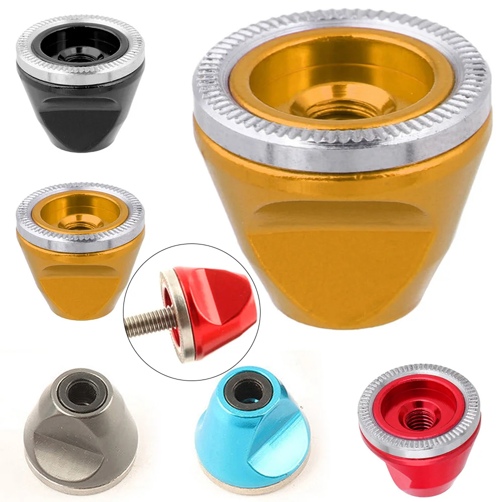 

1*Mountain Bike Bicycle Hub Nut Anti-slip M5 Wheel Nuts Quick Release Axle Bolt Cycling Accessories For Standard M5 Screw