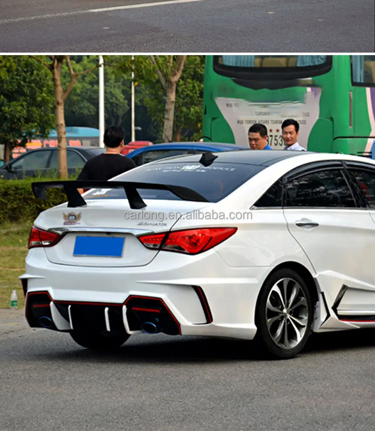 EX Type Car Bumper for Hyundai Sonata Eight Generations 2011-2015 Front Bumper Rear Bumper Side Skirt Car Body Kit Auto Parts