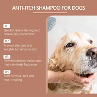 Dog Shampoo Conditioner Moisturizing for Sensitive Skin PH Balanced Anti Itching Flea Killer Dirt Mite Removal Pet Cleaning Foam 3