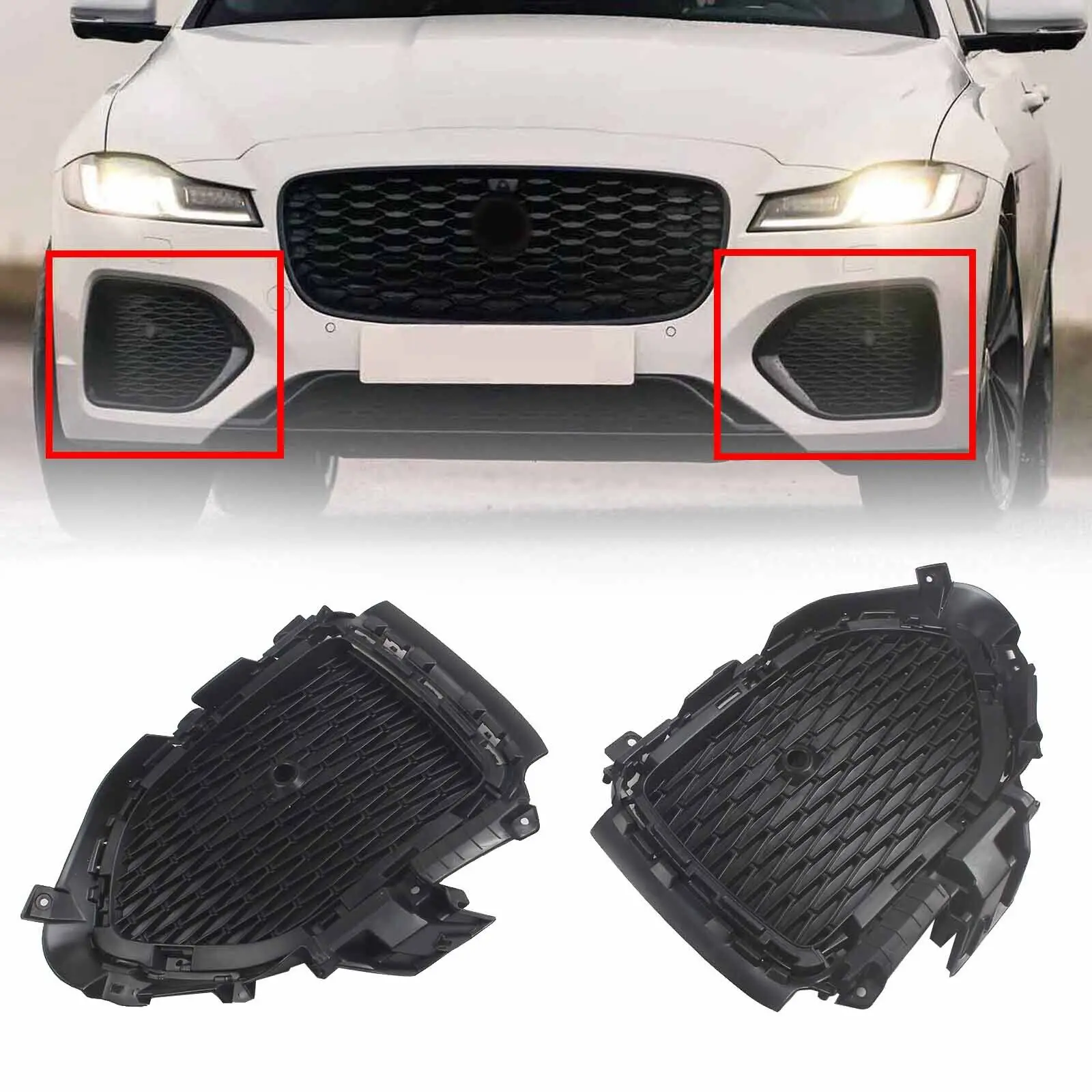 

Car Accsesories Front Bumpers Outer Lower Grille Cover Air Guide Vent Grill Trim Auto Replacement Parts For Jaguar XF 2021-2022
