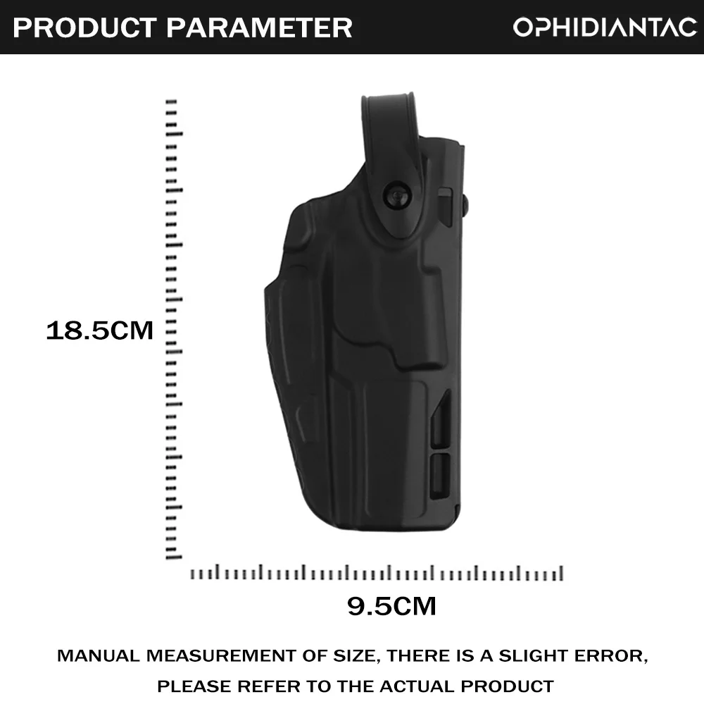 OPHIDIANTAC Quick-release Holster P320 M17/M18 Pistole Holster Jagd Zubehör Doppel Sicherheit Lock Box System QLS – Detail 1