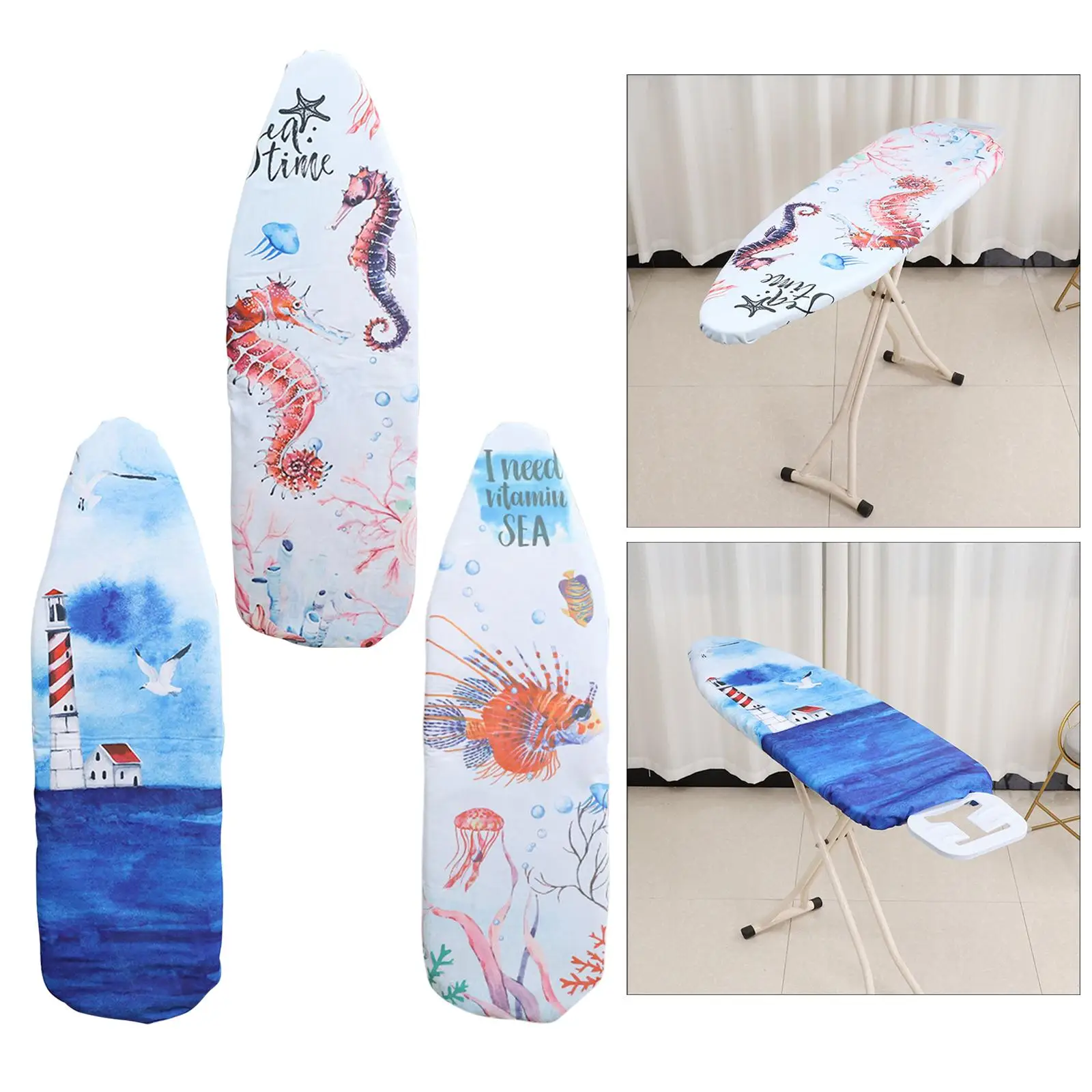 140x50cm Ironing Board Padded Cover Nonslip Heat Insulation Ironing Table Cover Protector for Home Cleaning Tools Families ironing board mat ironing board cover ironing protection pad