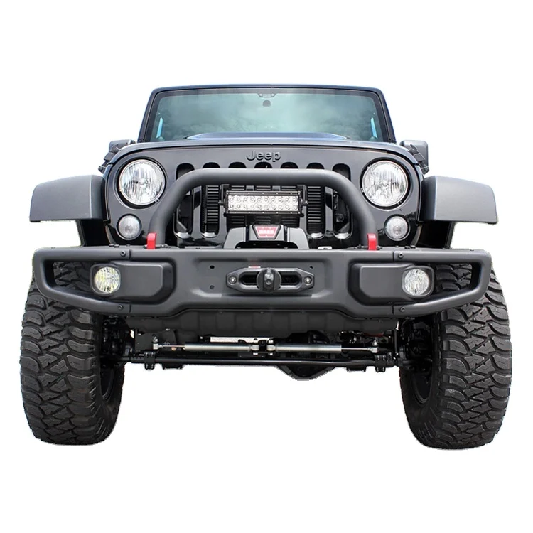 

For Jeep Wrangler Offroad JK JL 10th Anniversary Car Part with U Bull Bar 4x4 Steel Sport Front Bumper Guard Parachoque