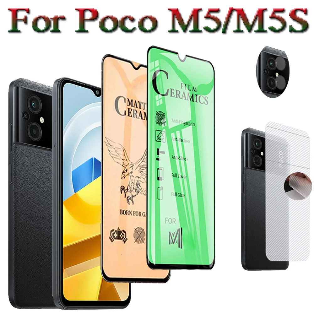 Pellicola In Ceramica Hd For Xiaomi Poco M5 Pellicola Protettiva In Tessuto Pocco M5 Pellicola In Ceramica Pocom5 Pellicola In Ceramica Poco M5S Pelli