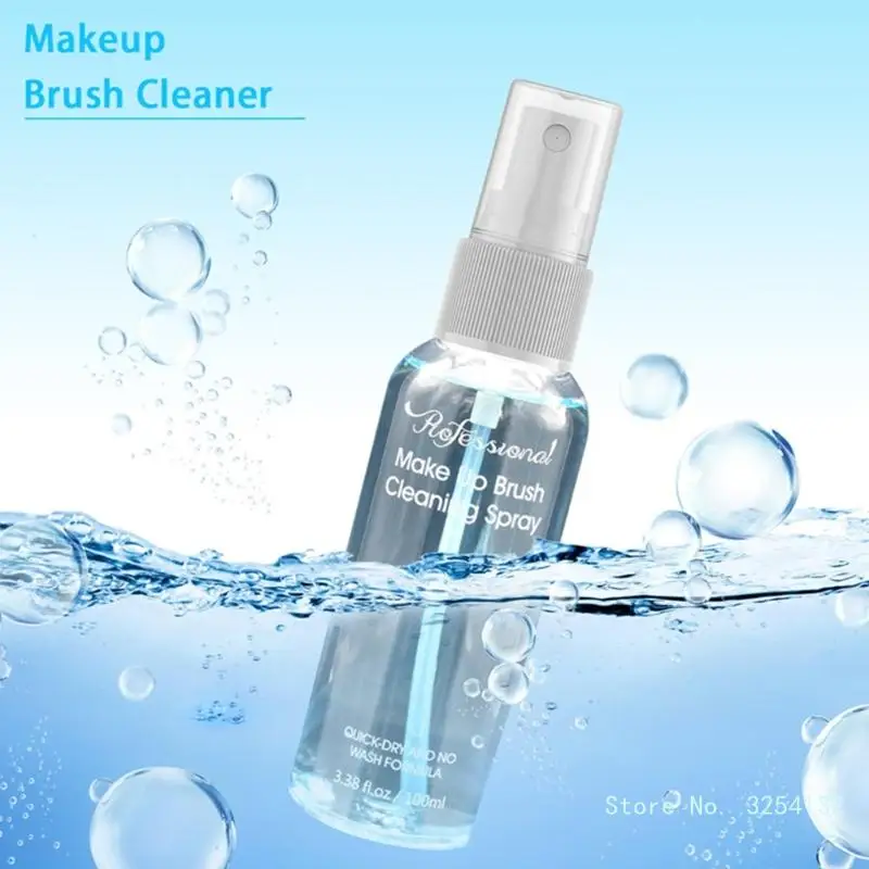 100ml Makeup Brush Cleaner Solution Make Up Brush Cleaner Cleanser Makeup Cleaner for Makeup Brushes Makeup Sponge Powder Puff