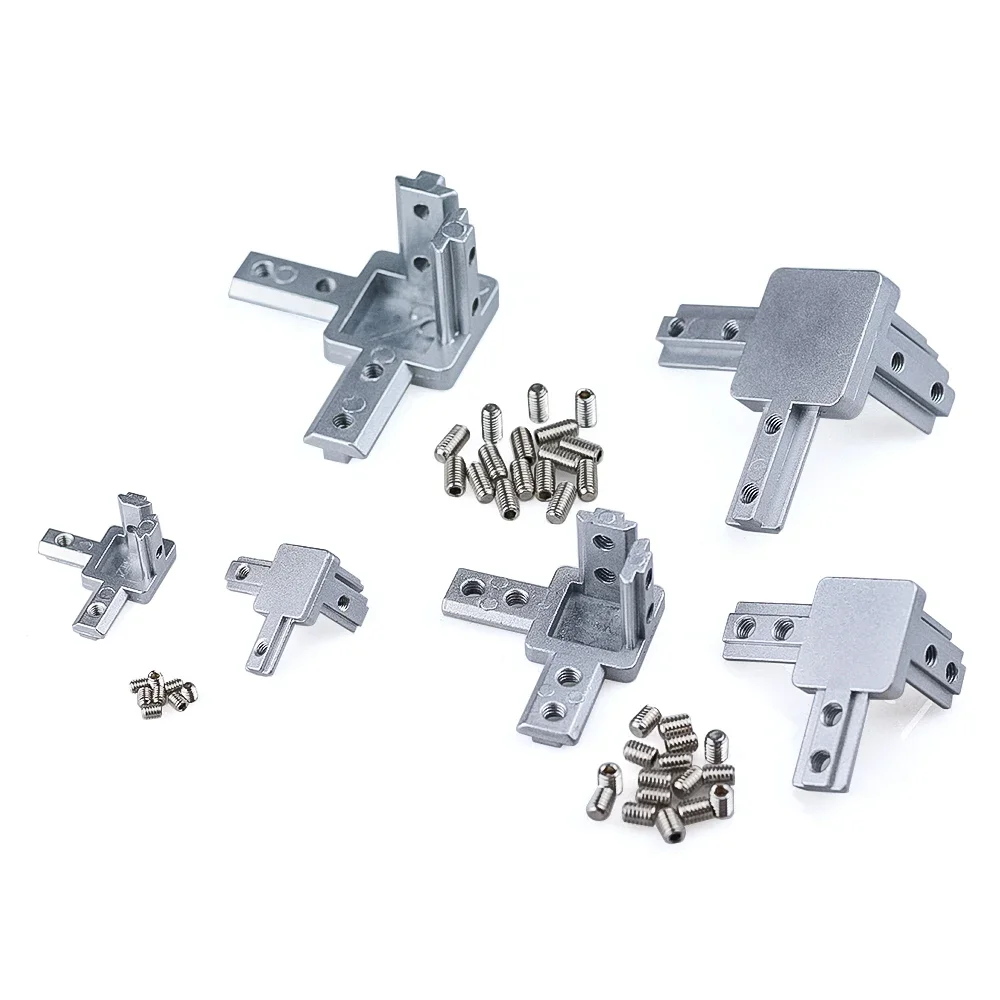 3-Way End Corner Bracket Connector for Aluminium Extrusion Profile 3030 Series V Slot 8Set/Lot