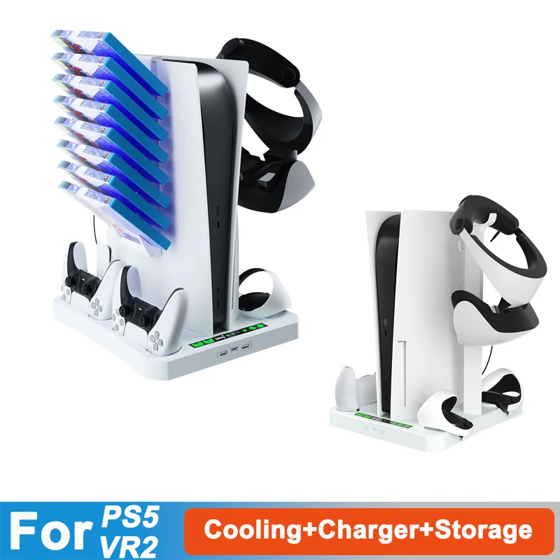 Aceshop Station de charge pour PS5 VR2, PS VR2,Support de charge