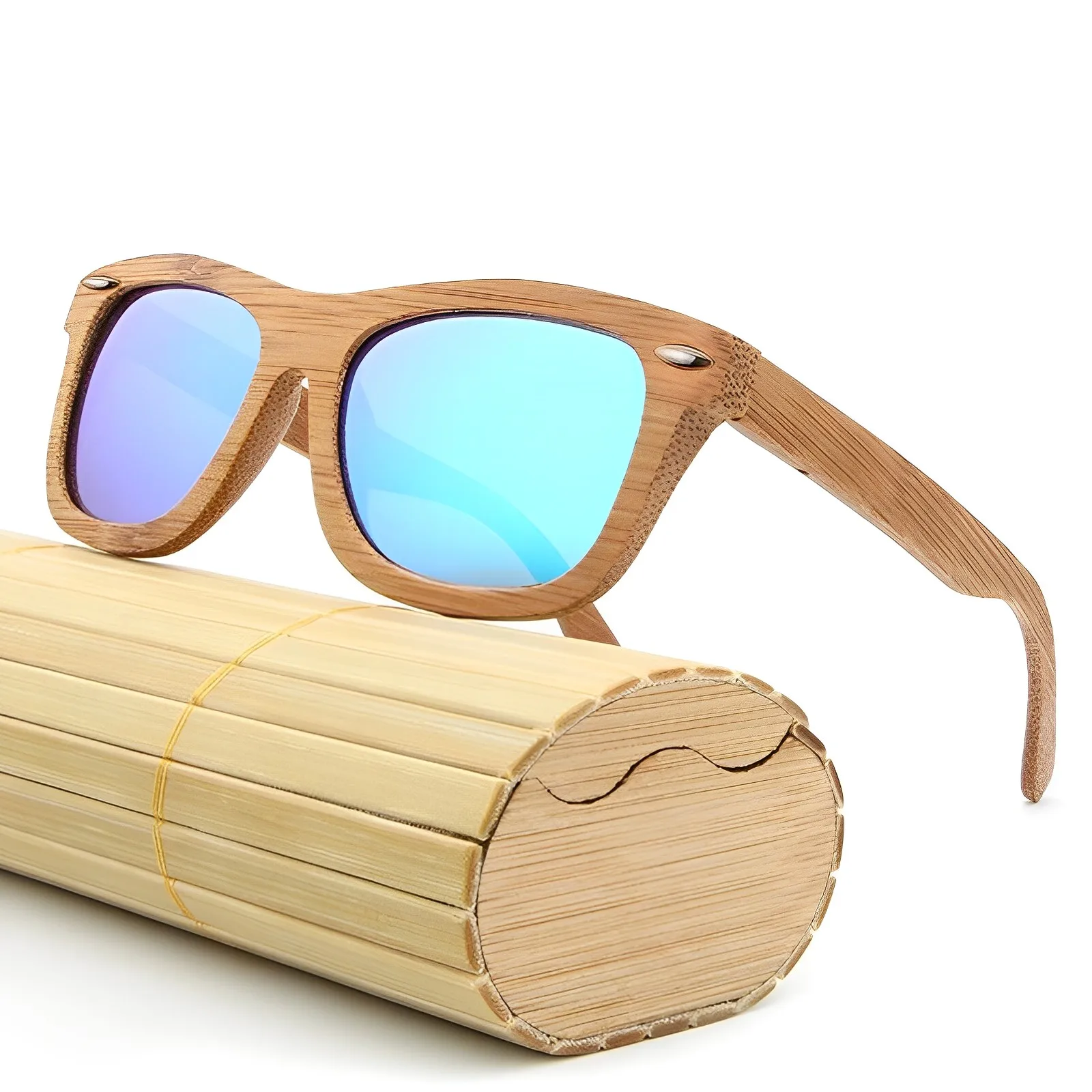 

Vintage Wood Bamboo Sunglasses Men Women Classic Polarized UV400 Driving Sun Glasses Black Fishing Eyewear UV400 Eyeglasses