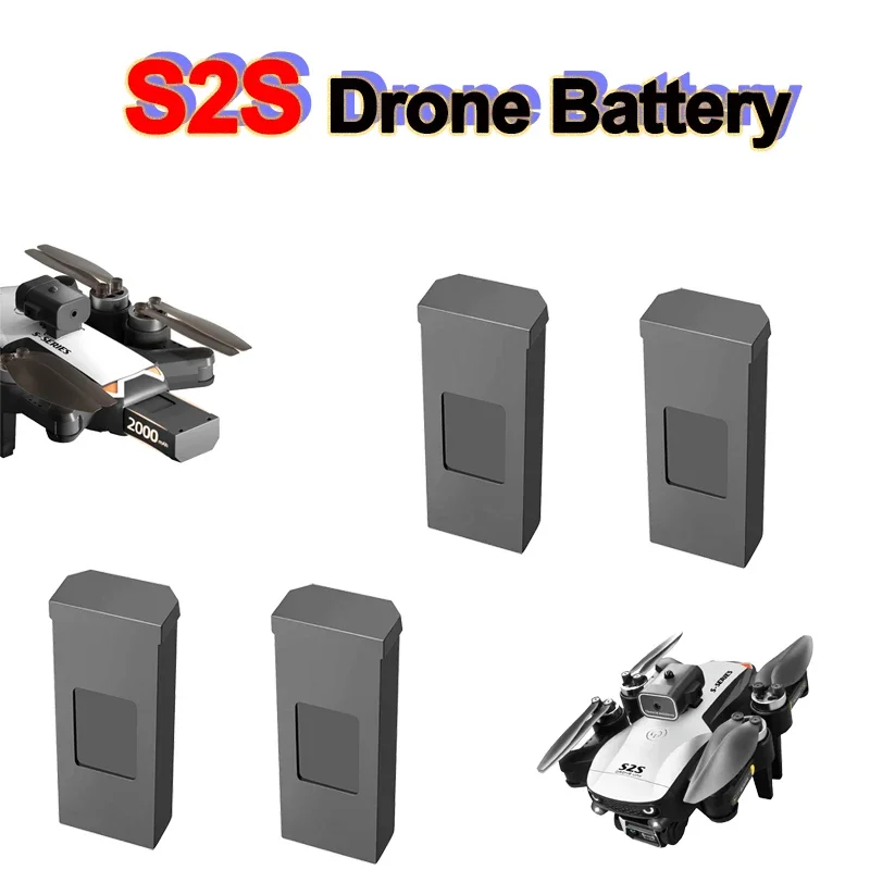 

Original S2S Drone Battery 3.7V 2000mAh For S2S Mini Dron RC Qudcopter Battery Spare Part Battery