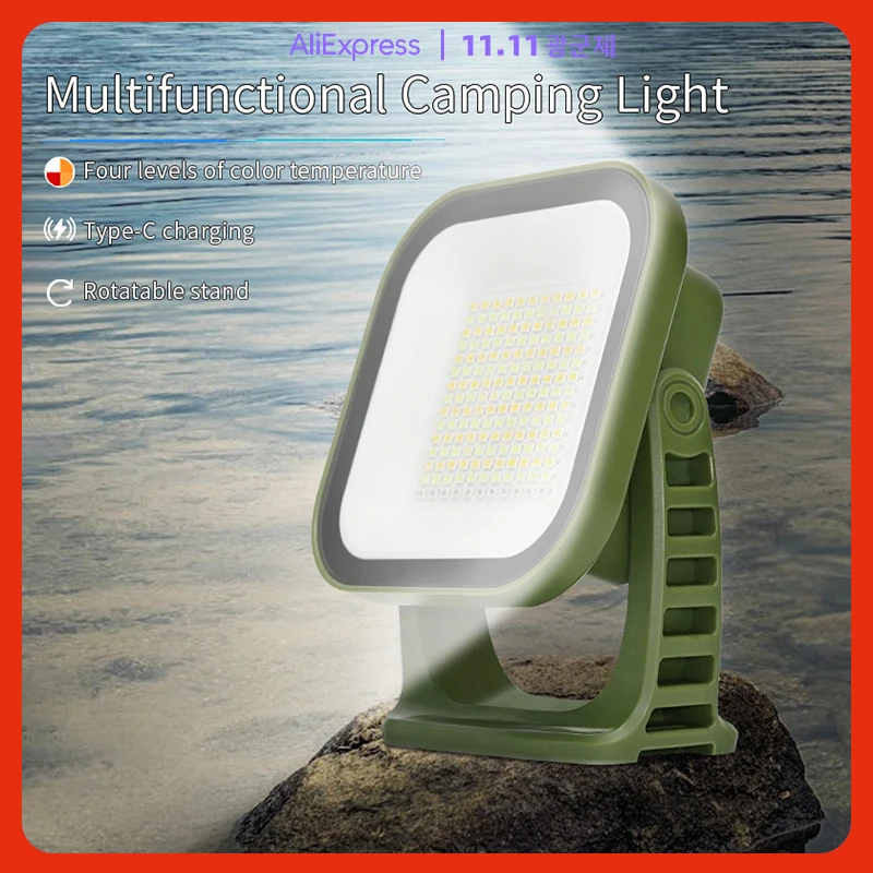 

Maetff 9000mAh Outdoor Camping Lantern 50W 7000K Portable Flashlight USB Rechargeable Lamp IPX65 Waterproof Emergency Light