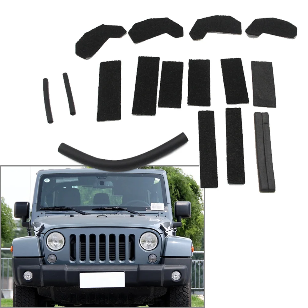 Removable Hard Top Foam Blocker Seal Kit For Jeep Wrangler JK 2007- 68026937AB Car Accessories Parts