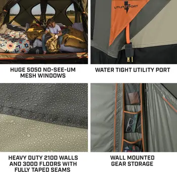 3P / 4P/ 6P / 8P Hub Style Tents | Best Pop Up Tent for Camping, Hiking, Family Camping 4