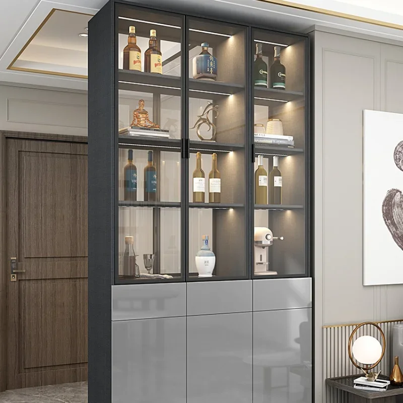 Wooden Shoe Wine Cabinets Living Room European Wall Display Storage Liquor Mueble Licorera Home Wine Cabinets Furniture QF50JG