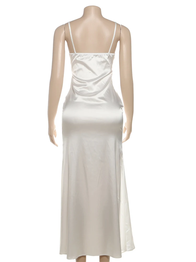 Nibber Hipster Chic Bow Jacquard Dress Women Simple Sleeveless V-Neck Midnight Banquet Party Vacation Stretch Elegant Vestidos